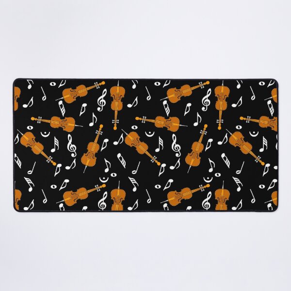 Item preview, Cello White Music Notes Pattern 2 designed and sold by BartholGraphics.