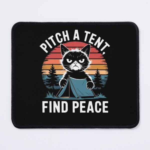 Item preview, Camping Cat with Attitude: Find Peace in Nature designed and sold by love3617.