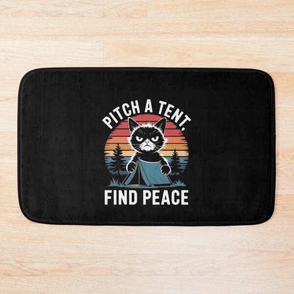 Item preview, Camping Cat with Attitude: Find Peace in Nature designed and sold by love3617.