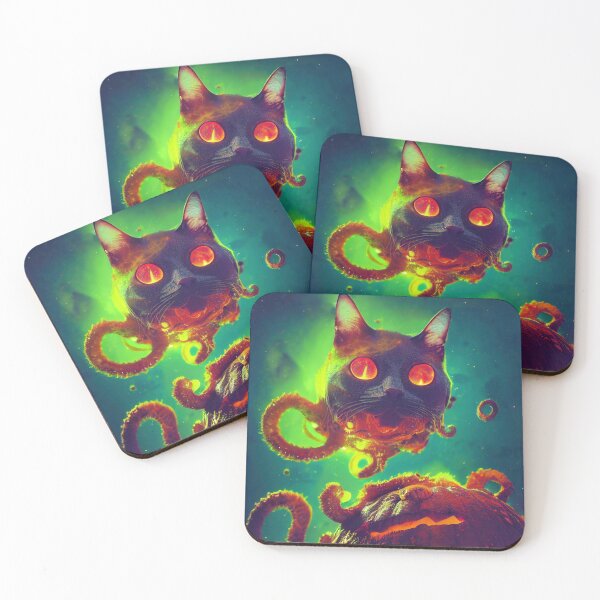 Item preview, Am Nightmares Cat. Halloween Poster designed and sold by CosmicBlesedEye.
