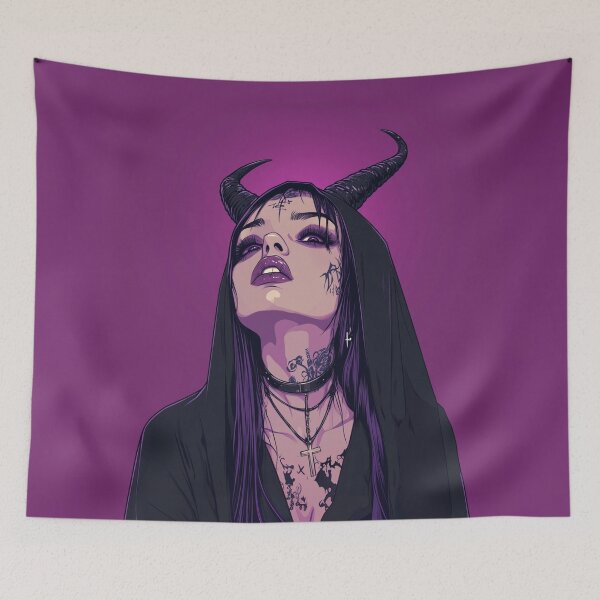 Item preview, Demon Nun Girl designed and sold by CursedbyLilith.