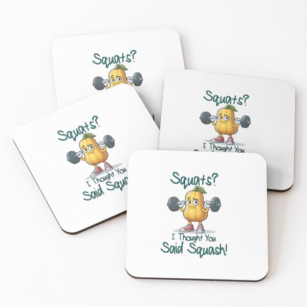 Item preview, Squats? I thought you said Squash  - Funny Squash, Healthy Living, Food and Eating designed and sold by DesignbyJanja.