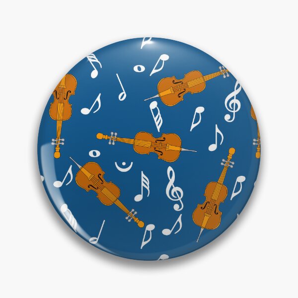 Item preview, Cello White Music Notes Pattern Blue 2 designed and sold by BartholGraphics.
