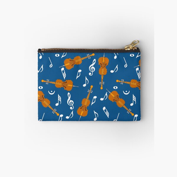 Item preview, Cello White Music Notes Pattern Blue 2 designed and sold by BartholGraphics.