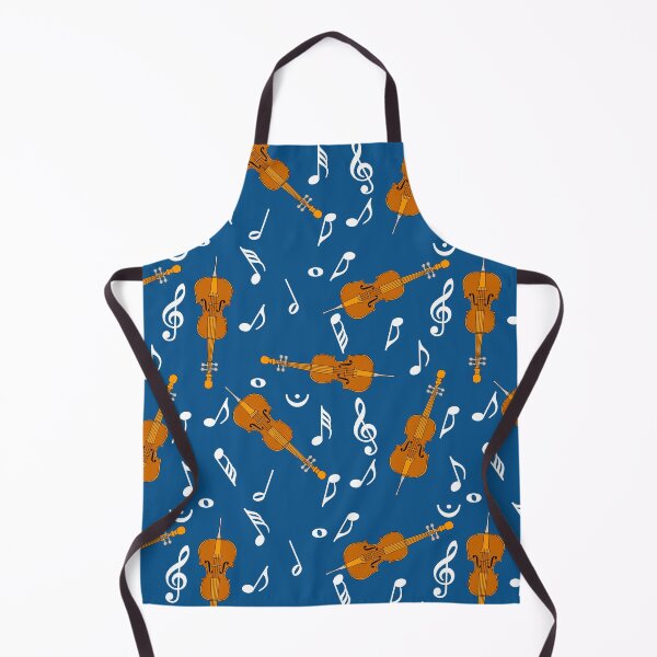 Item preview, Cello White Music Notes Pattern Blue 2 designed and sold by BartholGraphics.
