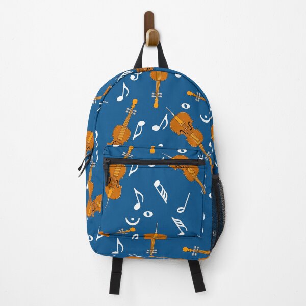 Item preview, Cello White Music Notes Pattern Blue 2 designed and sold by BartholGraphics.