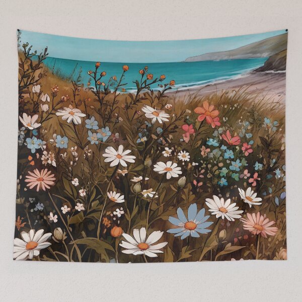 Item preview, Boho Wildflowers Cottagecore Countryside Coastal Wildflowers 3 of 4 designed and sold by Beachy.
