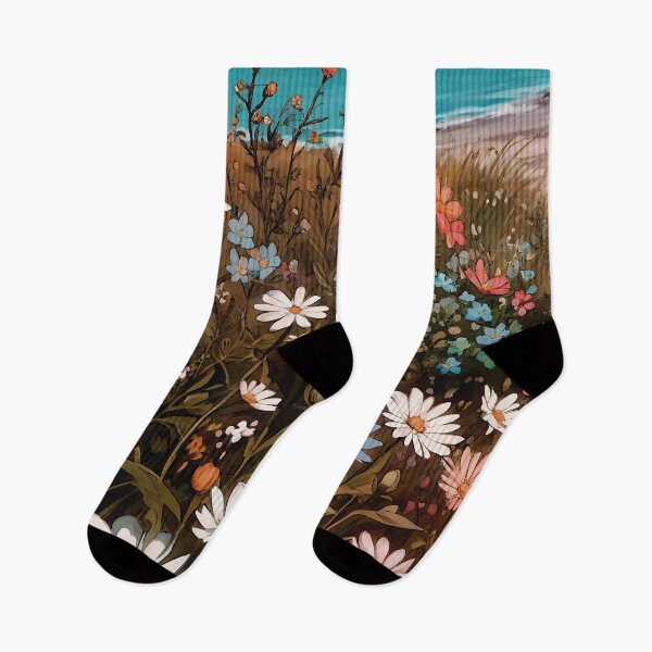 Item preview, Boho Wildflowers Cottagecore Countryside Coastal Wildflowers 3 of 4 designed and sold by Beachy.
