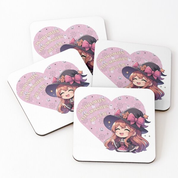 Item preview, On Halloween ever monsters are cute, Cute Chibi Witch Illustration designed and sold by LWOI.