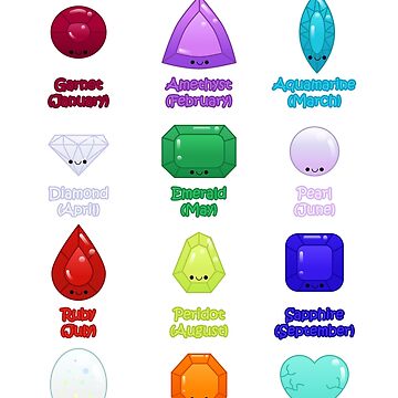 kawaii birthstone