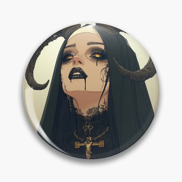 Item preview, Satanic Nun designed and sold by CursedbyLilith.