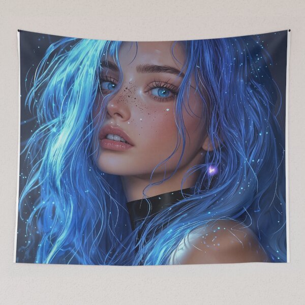 Item preview, The Enigmatic Blue designed and sold by oanaunciuleanu.