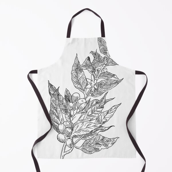 Item preview, Coffee Plant Linework Illustration designed and sold by TheResistanceGardener.