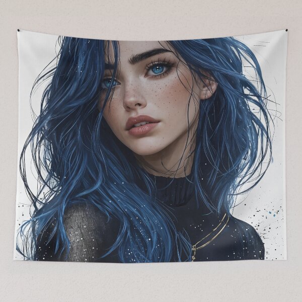 Item preview, The Enigmatic Blue designed and sold by oanaunciuleanu.