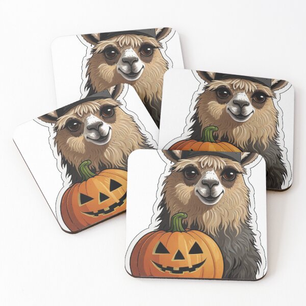 Item preview, Llama Spooky Season sticker, t-shirt designed and sold by shlepyart.