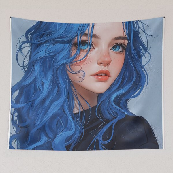 Item preview, The Enigmatic Blue designed and sold by oanaunciuleanu.