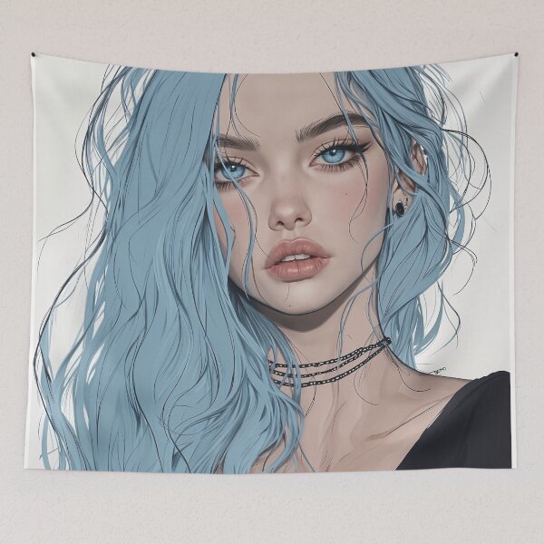 Item preview, The Enigmatic Blue designed and sold by oanaunciuleanu.