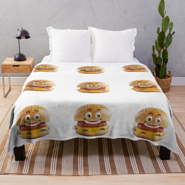 Item preview, Cartoon Style Cheeseburger Hamburger Sandwich Logo Stickers, Logo, Illustration, Wall arts, Art Prints and More designed and sold by Kevin Lou.