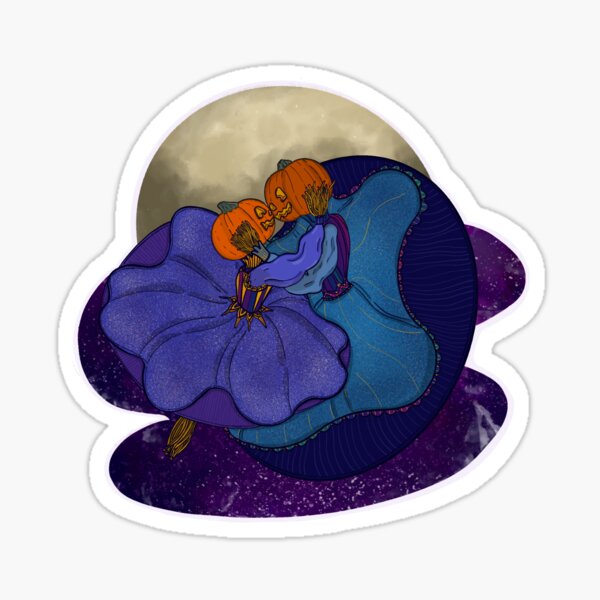 Jack-o’-lantern Ball Sticker