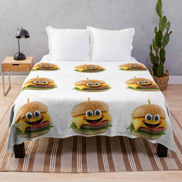 Item preview, Cartoon Style Cheeseburger Hamburger Sandwich Logo Stickers, Logo, Illustration, Wall arts, Art Prints and More designed and sold by Kevin Lou.