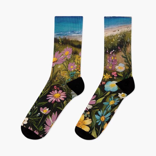 Item preview, Boho Wildflowers Cottagecore Countryside Coastal Wildflowers 4 of 4 designed and sold by Beachy.