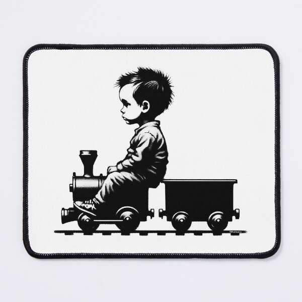 Item preview, Boy on a train - Spray Paint Grafitti Banky Style designed and sold by FunnehGacha.