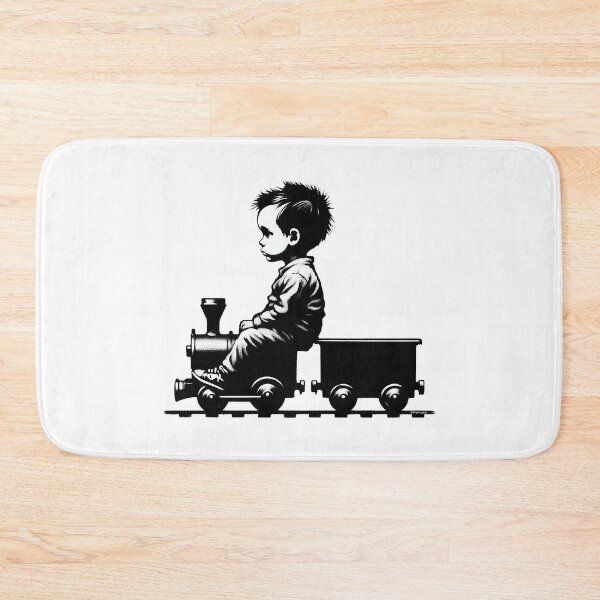 Item preview, Boy on a train - Spray Paint Grafitti Banky Style designed and sold by FunnehGacha.