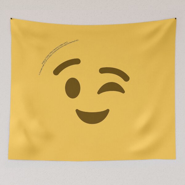 Item preview, Winking Face Emoji designed and sold by VeryRandomShop.