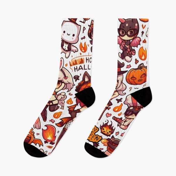 Item preview, Kawaii Halloween chibi pattern 29.0 designed and sold by StickyGuys.