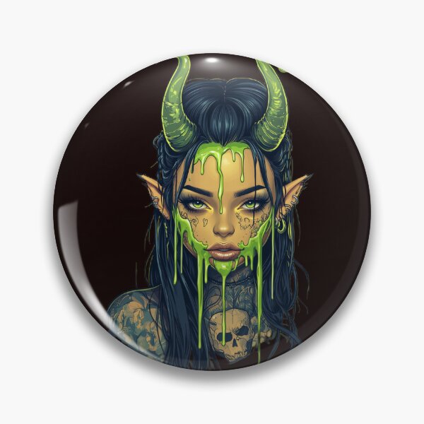Item preview, Demon Slime Girl designed and sold by CursedbyLilith.