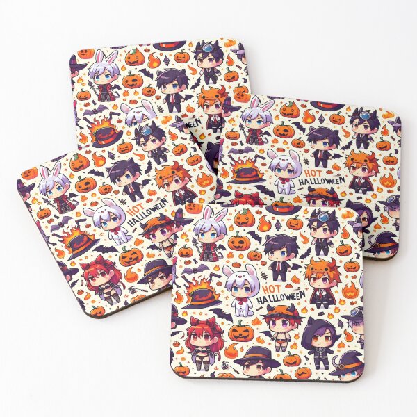 Item preview, Kawaii Halloween chibi pattern 30.0 designed and sold by StickyGuys.
