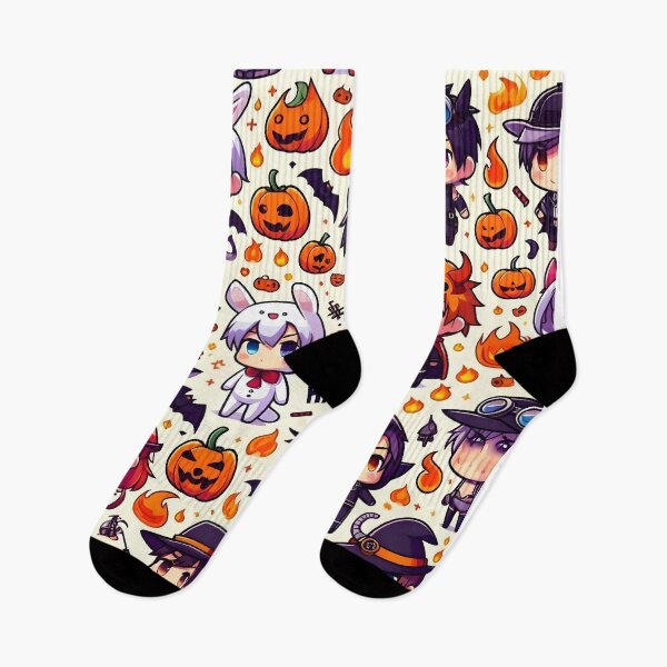 Item preview, Kawaii Halloween chibi pattern 30.0 designed and sold by StickyGuys.