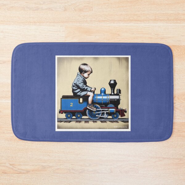 Item preview, Boy on a blue train - Spray Paint Grafitti Banky Style designed and sold by FunnehGacha.