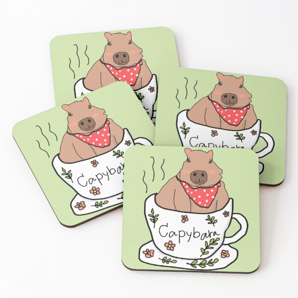 Item preview, Capybara coffee cup designed and sold by Kaewtaming.