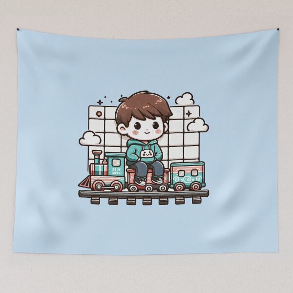 Item preview, Cute Boy on a train designed and sold by FunnehGacha.
