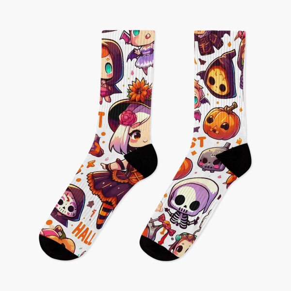 Item preview, Kawaii Halloween chibi pattern 31.0 designed and sold by StickyGuys.