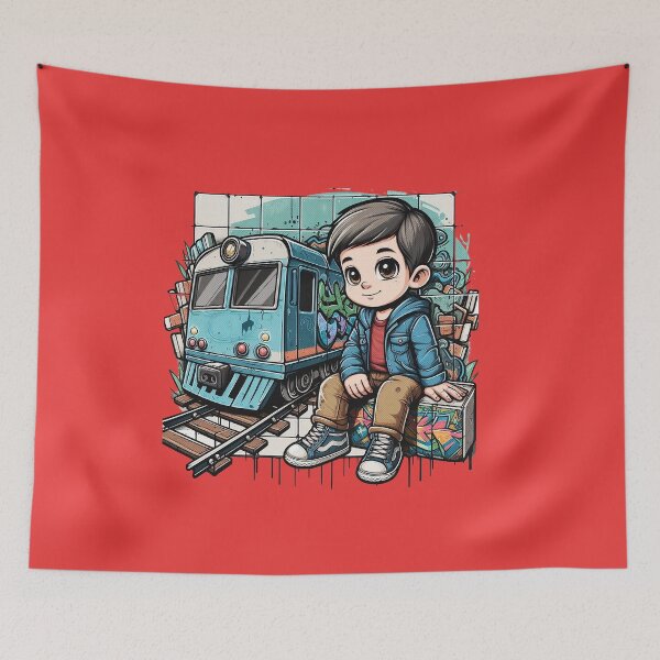 Item preview, Underground Train Grafitti designed and sold by FunnehGacha.