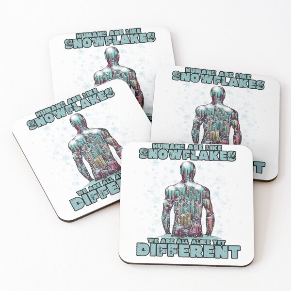 Item preview, Humans are Like Snowflakes We are All Alike Yet Different designed and sold by TheCampingHiker.