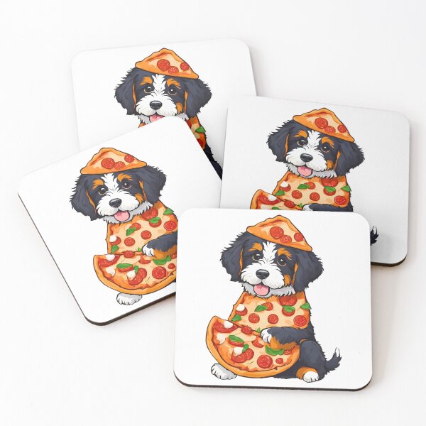 Item preview, Bernedoodle Puppy in Pizza Costume - Funny Dog and Pizza Lover designed and sold by Fredster1966.