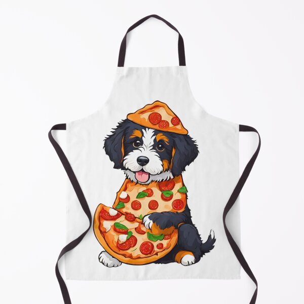 Item preview, Bernedoodle Puppy in Pizza Costume - Funny Dog and Pizza Lover designed and sold by Fredster1966.