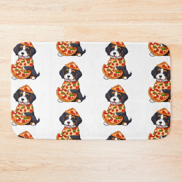 Item preview, Bernedoodle Puppy in Pizza Costume - Funny Dog and Pizza Lover designed and sold by Fredster1966.