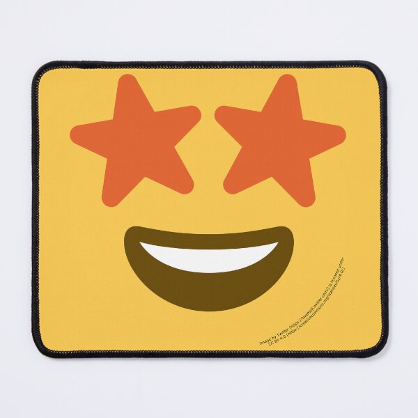 Aperçu de l'œuvre Emoji avec un visage ébloui par les étoiles créée et vendue par VeryRandomShop.