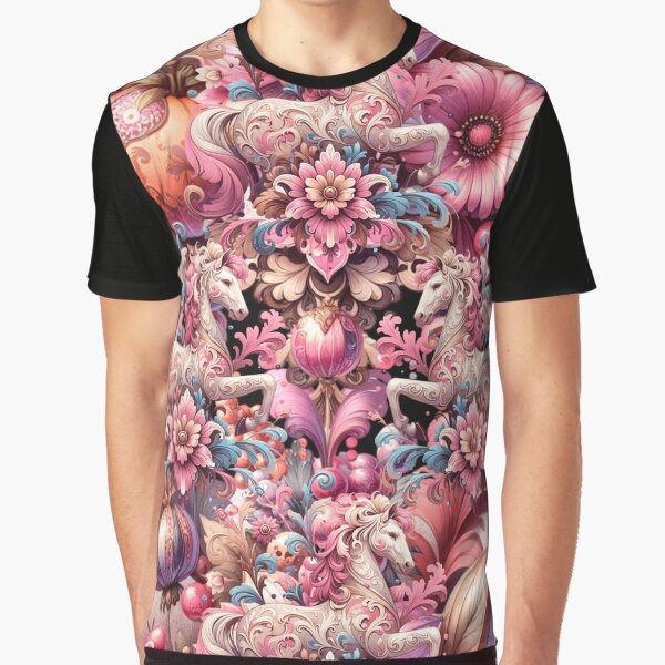 Aperçu de l'œuvre Chevaux avec des fleurs créée et vendue par LeosCloset.