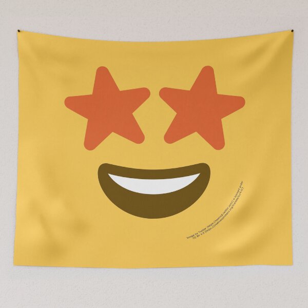 Item preview, Star-Struck Face Emoji designed and sold by VeryRandomShop.