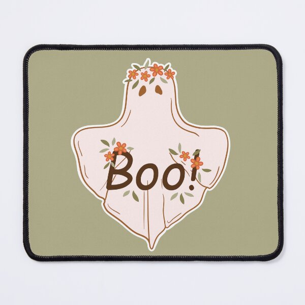 Item preview, Floral Ghost Illustration with Boo! Text designed and sold by Efthymia.