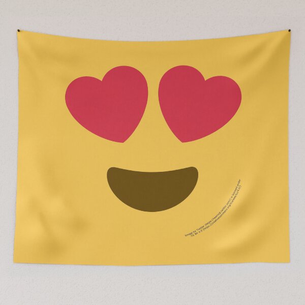 Item preview, Smiling Face with Heart-Eyes Emoji designed and sold by VeryRandomShop.