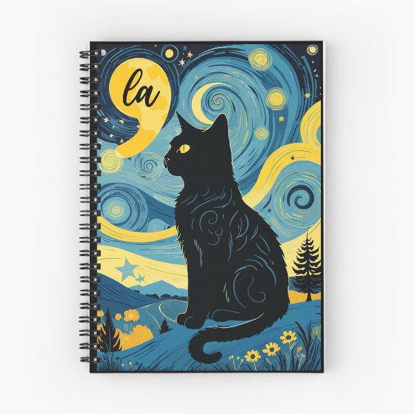 Item preview, Halloween Starry Night Black Cat Comma La Harris Funny Childless Cat Lady  designed and sold by ivotee.