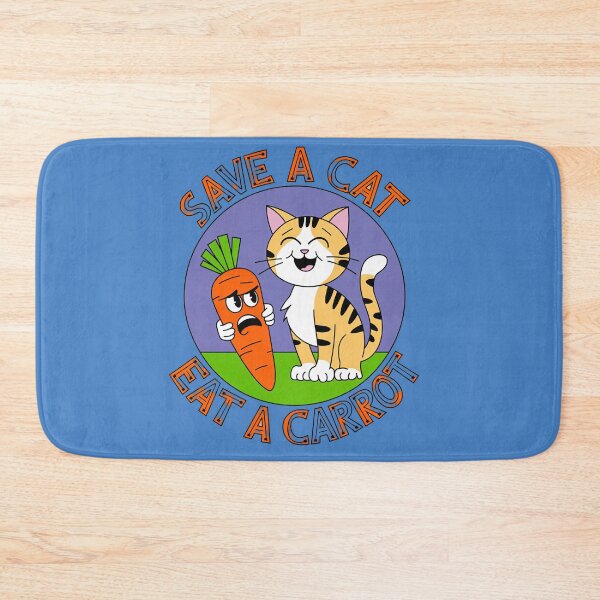 Item preview, Save a Cat, Eat a Carrot designed and sold by Pixel-Lair.