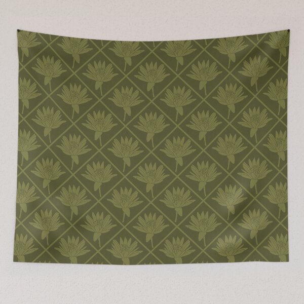 Item preview, Diagonales Lotus color caqui designed and sold by Art in My Loft.
