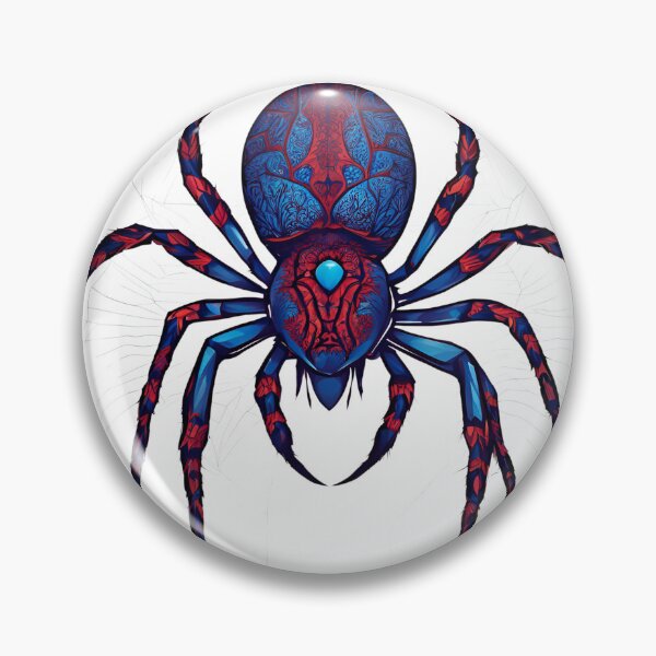 Item preview, Bicolor Spider: Elegance in Blue and Red designed and sold by Migue Design.